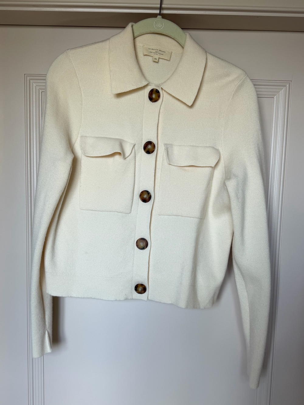 Sézane Betty Cardigan Écru
